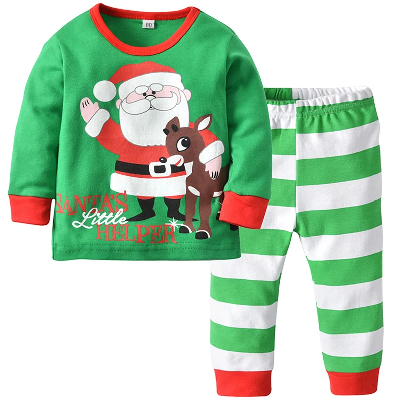 Christmas Sleepwear Kids Baby Girl Boy Santa Claus Printing Tops+Striped Pants Set Home Wear Clothes Cotton Home Wear
Christmas Sleepwear Kids Baby Girl Boy Santa Claus Printing Tops+Striped Pants Set Home Wear Clothes Cotton Home Wear
