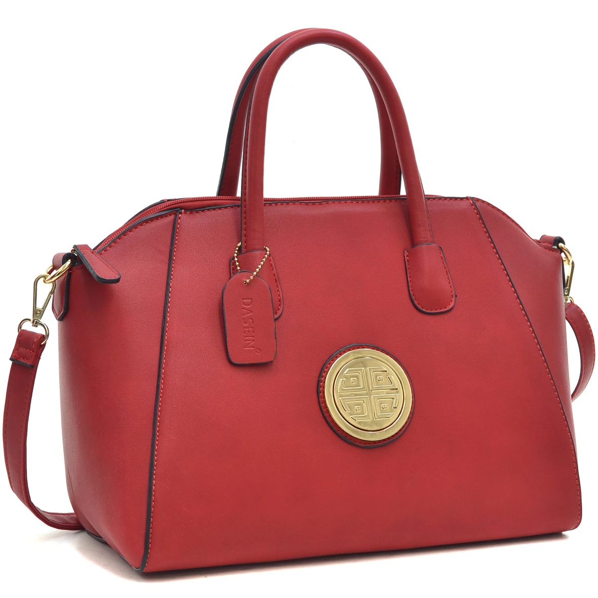 Dasein<ALIMT >®</ALIMT> Faux Leather Weekender Satchel with Removable Strap