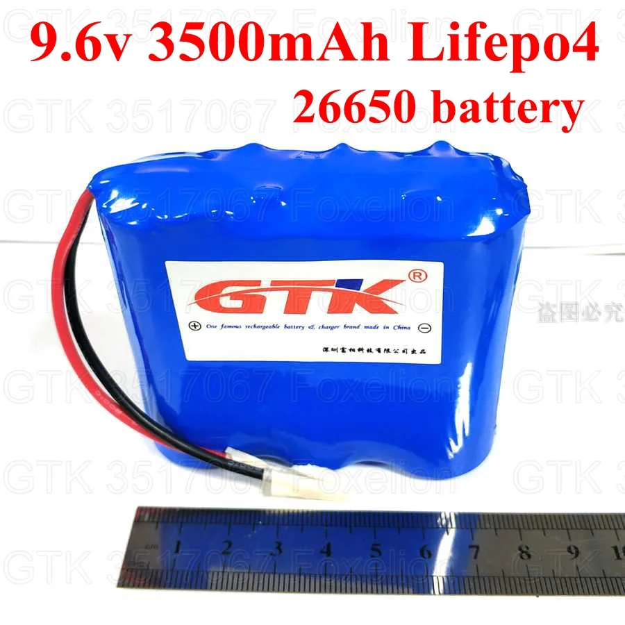 

Real capacity Lifepo4 3s 9.6V battery pack 26650 3500mAh bateria 9v with PCB for power tools CCTV camera pro rc toys car bateria