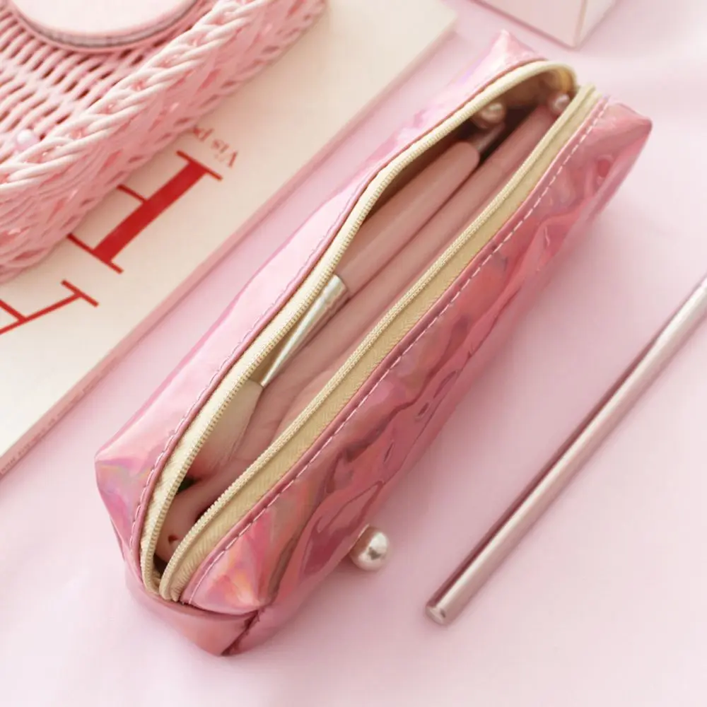 Creative Solid PU Laser Pencil Case High Quality Stationery Pouch Office School Supplies Cute Pencil Box Stationery Gift
Creative Solid PU Laser Pencil Case High Quality Stationery Pouch Office School Supplies Cute Pencil Box Stationery Gift