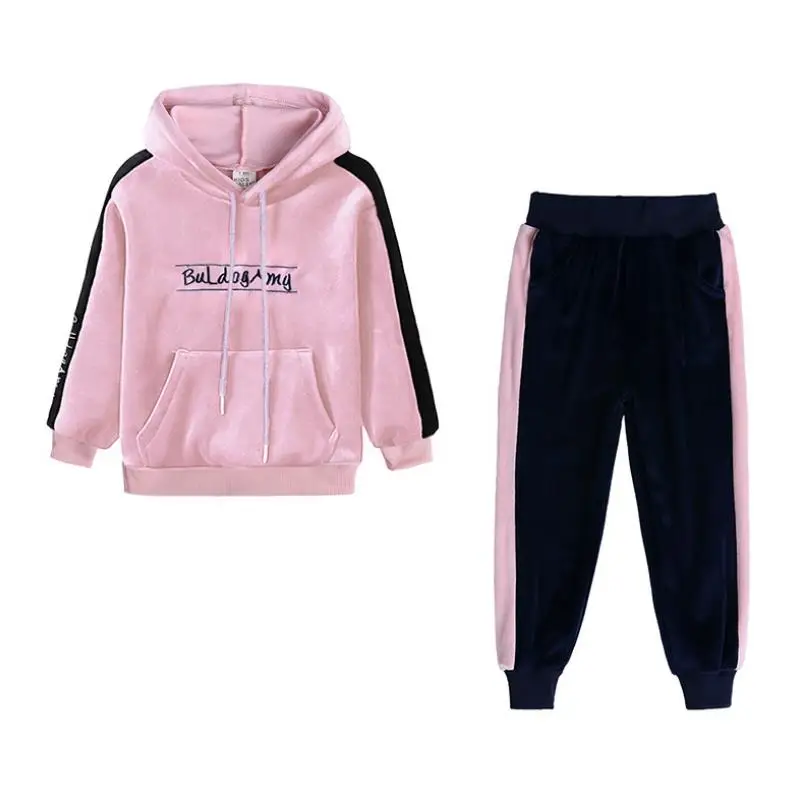 Children Girls fashion Clothing Sets 2019 Autumn Winter Boys Gold Velvet Hoodies+Pants 2PCS Suit Baby motion Set 1-7 Y
Children Girls fashion Clothing Sets 2019 Autumn Winter Boys Gold Velvet Hoodies+Pants 2PCS Suit Baby motion Set 1-7 Y