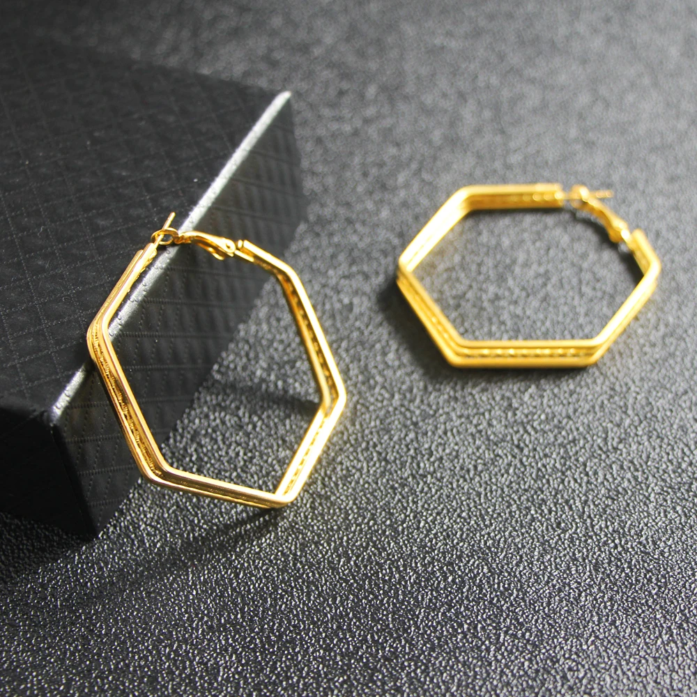 JUST FEEL Punk Style Big 55m Metal Square Geometric Earrings 2018 Fashion Jewelry Pendientes Boho Hoop Earrings For Women
JUST FEEL Punk Style Big 55m Metal Square Geometric Earrings 2018 Fashion Jewelry Pendientes Boho Hoop Earrings For Women