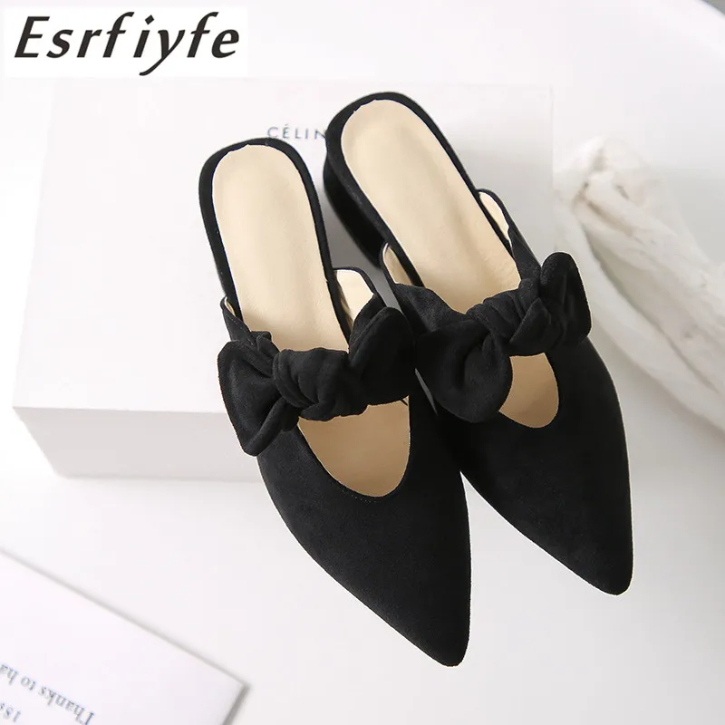 ESRFIYFE 2019 New Large Size 31-47 Women Slippers Flock Bowtie Female Mules Fashion Thick Heels Shoes Pointed Toe Ladies Slipper
ESRFIYFE 2019 New Large Size 31-47 Women Slippers Flock Bowtie Female Mules Fashion Thick Heels Shoes Pointed Toe Ladies Slipper