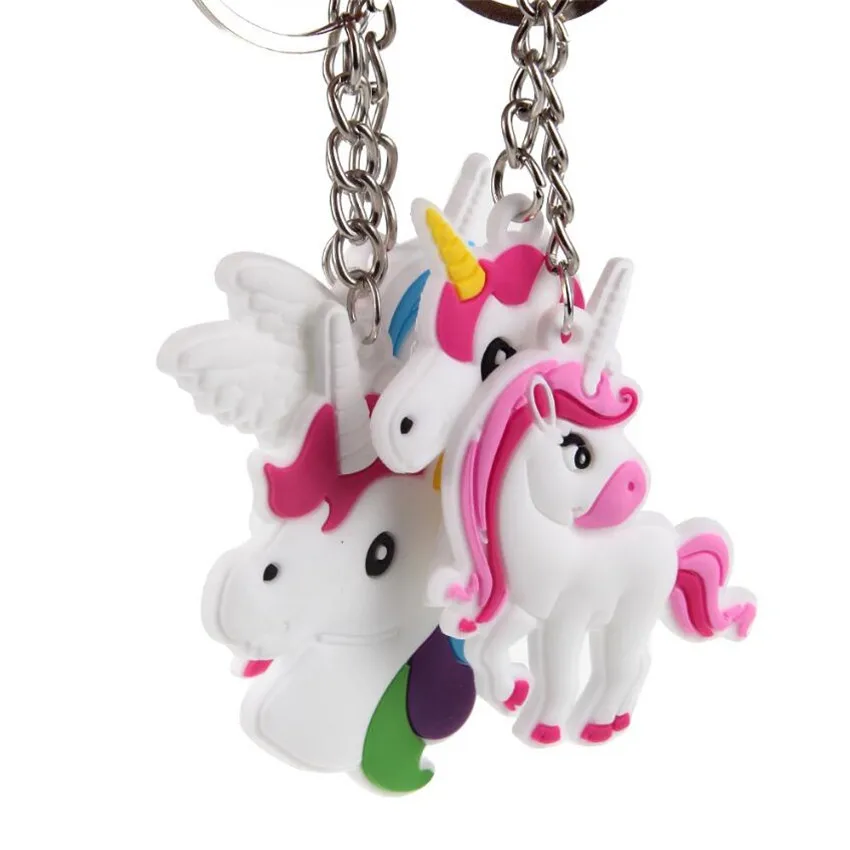 HTB1yIwnJVmWBuNjSspdq6zugXXaQ 12Pcs Unicorn Party Rubber Bangle Key Chains Kids Favors Birthday Bracelet Baby Shower DIY Colorful horse Party Decor Supplies