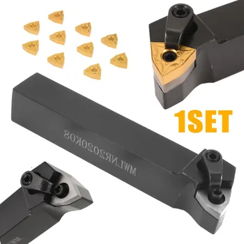 10pcs WNMG080404 Carbide Insert + 1pc MWLNR2020K08 5" Boring Bar with Wrench Durable Lathe Turning Tool
10pcs WNMG080404 Carbide Insert + 1pc MWLNR2020K08 5" Boring Bar with Wrench Durable Lathe Turning Tool