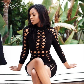 Halinfer 2018 New summer women dress sexy bodycon o-neck bandage dress elegant celebrity party black coral red vestido wholesale
Halinfer 2018 New summer women dress sexy bodycon o-neck bandage dress elegant celebrity party black coral red vestido wholesale