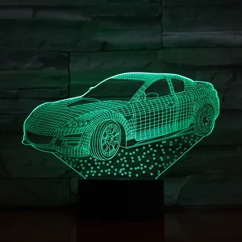 Dry Batteries Lamps Car Shape 3D Night Light LED 7 Colors Changing Decor Nightlight engraved acrylic gifts For Children Kids
Dry Batteries Lamps Car Shape 3D Night Light LED 7 Colors Changing Decor Nightlight engraved acrylic gifts For Children Kids