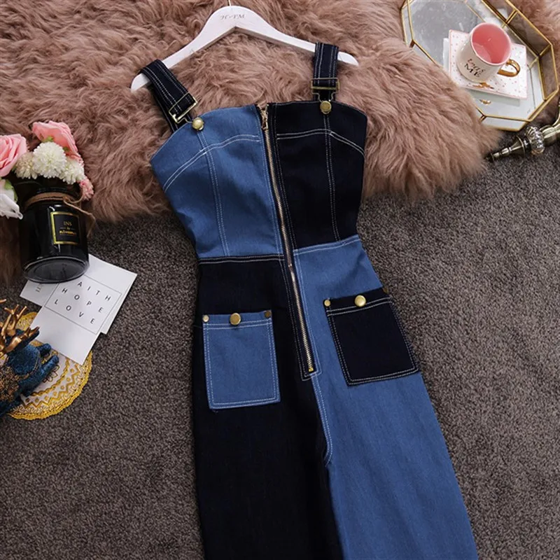 Jumpsuits for women 2019 Summer Korean Simple Casual Denim jumpsuit Ankle-Length Pants Female Fashion Plus size Overalls
Jumpsuits for women 2019 Summer Korean Simple Casual Denim jumpsuit Ankle-Length Pants Female Fashion Plus size Overalls