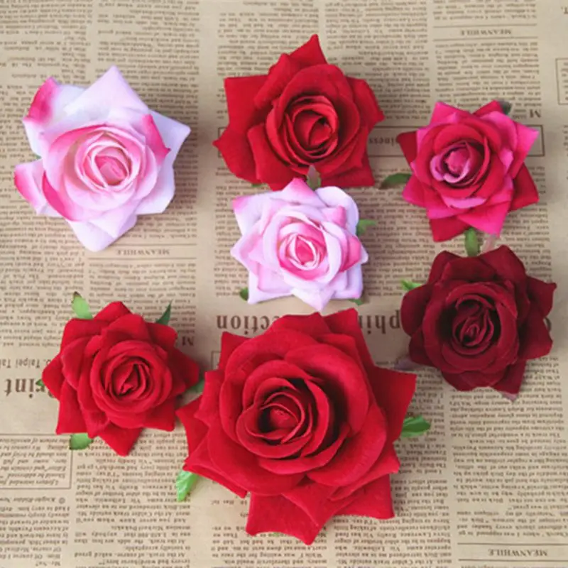 1Pc 3D Artificial Rose Flower Head Real Touch Velvet Without Stem For DIY Wedding Bouquet Decoration Home Party Supplies
1Pc 3D Artificial Rose Flower Head Real Touch Velvet Without Stem For DIY Wedding Bouquet Decoration Home Party Supplies