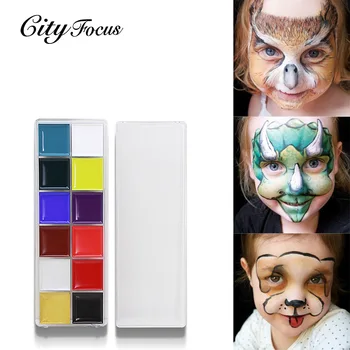 Flash Tattoo Face Body Paint Oil Painting Art Halloween Makeup schmink Palette Pigment Party Fancy Dress Devil Beauty 12 Colors
Flash Tattoo Face Body Paint Oil Painting Art Halloween Makeup schmink Palette Pigment Party Fancy Dress Devil Beauty 12 Colors