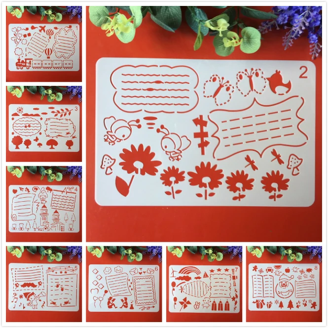 8Pcs/lot A4 29cm Children Innocence Craft DIY Layering Stencils Painting Scrapbook Coloring Embossing Album Decorative Template
8Pcs/lot A4 29cm Children Innocence Craft DIY Layering Stencils Painting Scrapbook Coloring Embossing Album Decorative Template