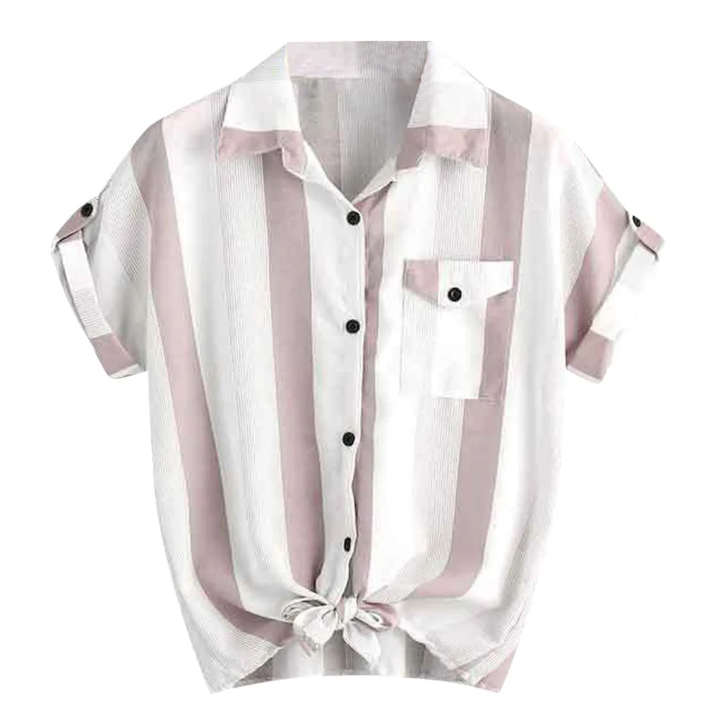 Women Casual T Shirt Striped Brief Summer Elegant Tops Office Wear Loose Daily Elegant Shirt Korean Clothes Chemise Femme#ss
Women Casual T Shirt Striped Brief Summer Elegant Tops Office Wear Loose Daily Elegant Shirt Korean Clothes Chemise Femme#ss