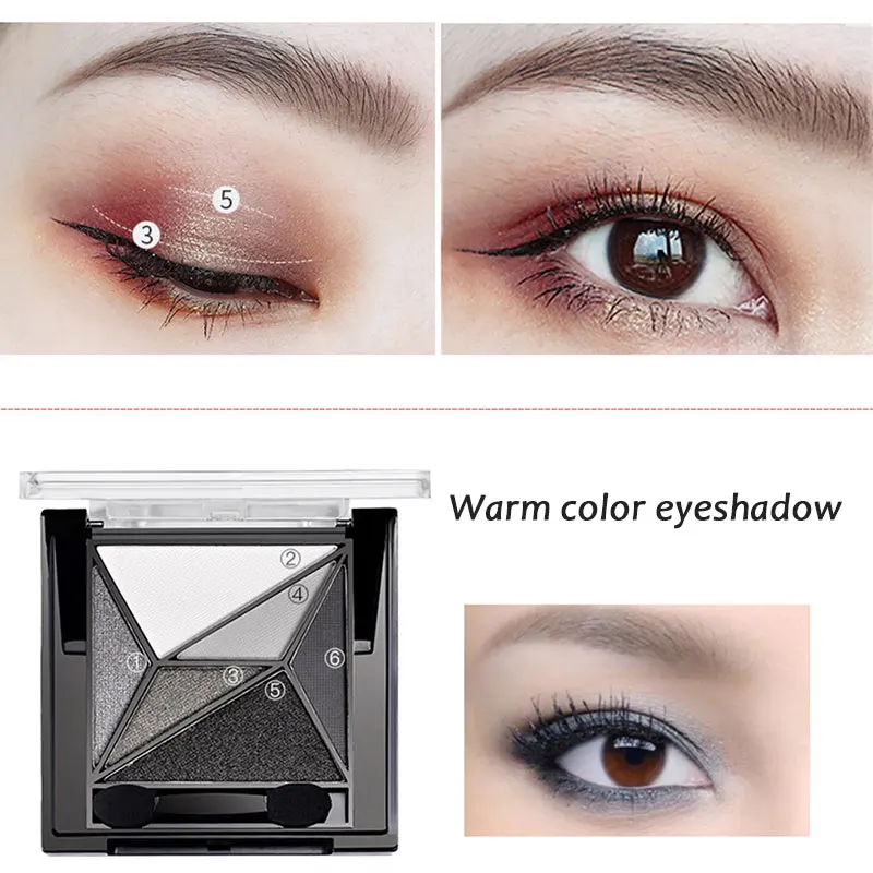 6 Colors Eyeshadow Palette Powder Pigment Based Makeup Maquiagem Shimmer Waterproof Beauty Matte Shadow Palette Korean Cosmetic
6 Colors Eyeshadow Palette Powder Pigment Based Makeup Maquiagem Shimmer Waterproof Beauty Matte Shadow Palette Korean Cosmetic