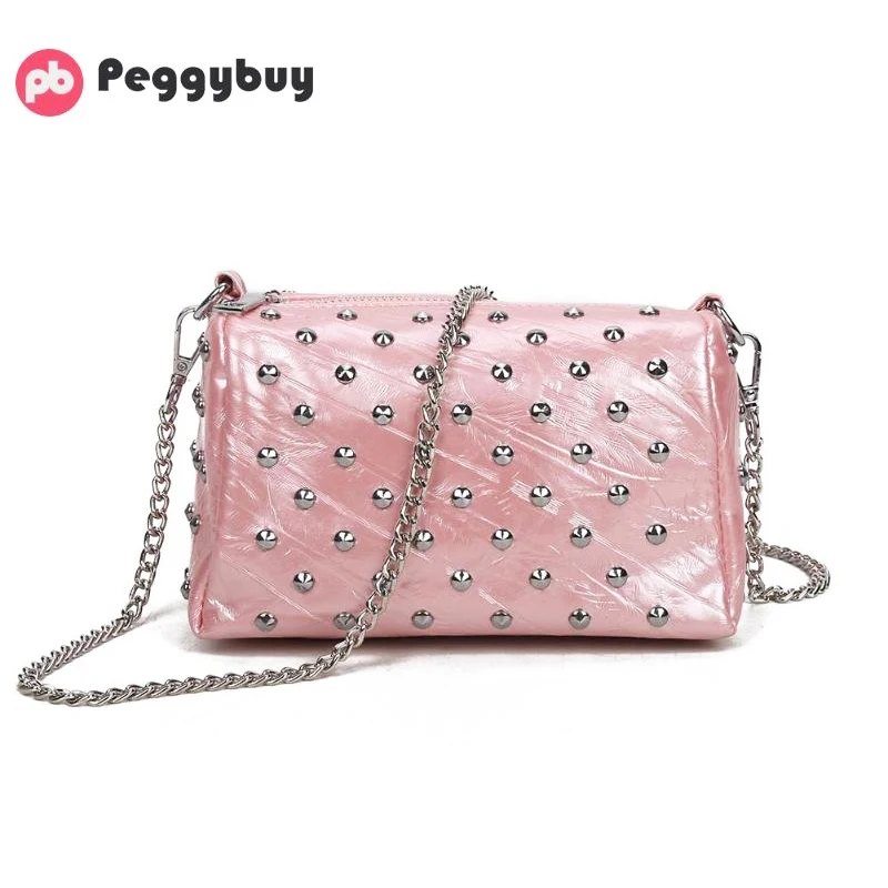 Rivet Candy Color Shoulder Handbags PU Leather Women Chain Crossbody Bags Mini Bag Women Messenger Bags PU Leather Shoulder Bags
Rivet Candy Color Shoulder Handbags PU Leather Women Chain Crossbody Bags Mini Bag Women Messenger Bags PU Leather Shoulder Bags