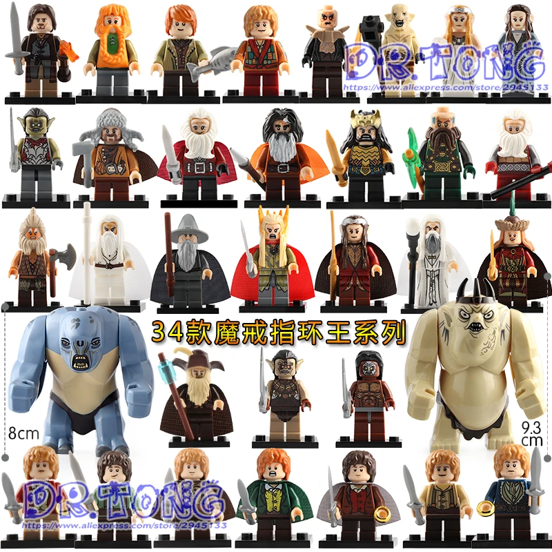 The Lord of the Rings Action Figure Building Blocks Frodo Gandalf Bilbo Aragorn Orc LegoINGly Set Bricks Children Toys BR196
The Lord of the Rings Action Figure Building Blocks Frodo Gandalf Bilbo Aragorn Orc LegoINGly Set Bricks Children Toys BR196