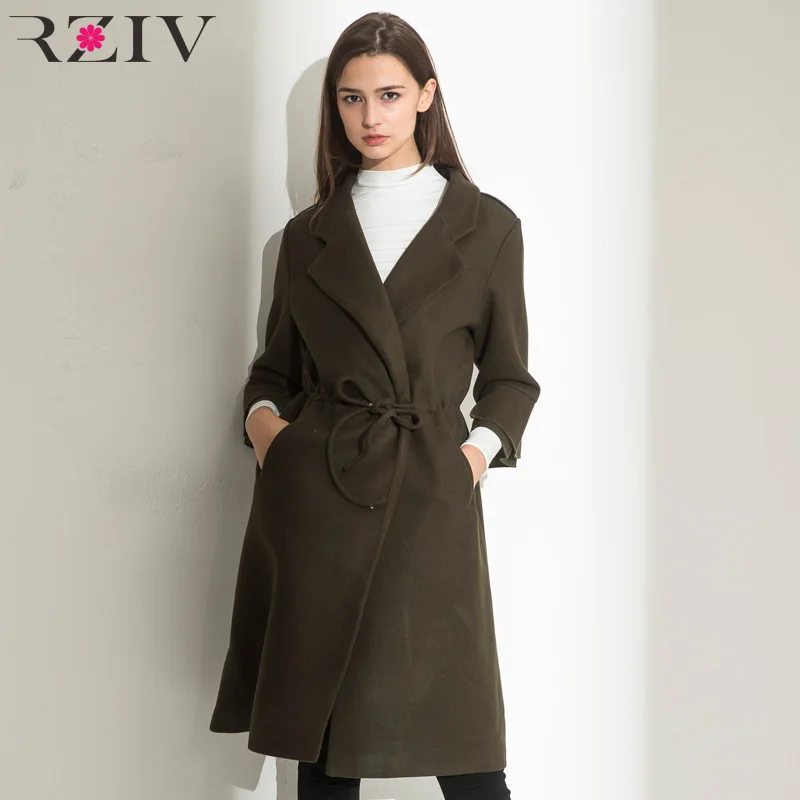 RZIV autumn and winter coat women casual solid color coat lapel horn section Sleeve long coat
RZIV autumn and winter coat women casual solid color coat lapel horn section Sleeve long coat