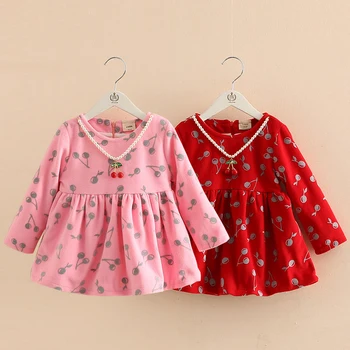 Girl Dress Baby Cute Cherry Dresses Spring Winter Thicken Vestidos De Menina Long Sleeved Frill Kids Dress with Necklace Clothes
Girl Dress Baby Cute Cherry Dresses Spring Winter Thicken Vestidos De Menina Long Sleeved Frill Kids Dress with Necklace Clothes