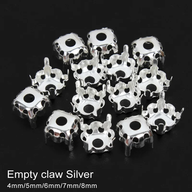 Sew-on empty Claw 4mm-8mm Gold plated and silver plated Claw Set with Rhinestone Accessories Free Shipping
Sew-on empty Claw 4mm-8mm Gold plated and silver plated Claw Set with Rhinestone Accessories Free Shipping