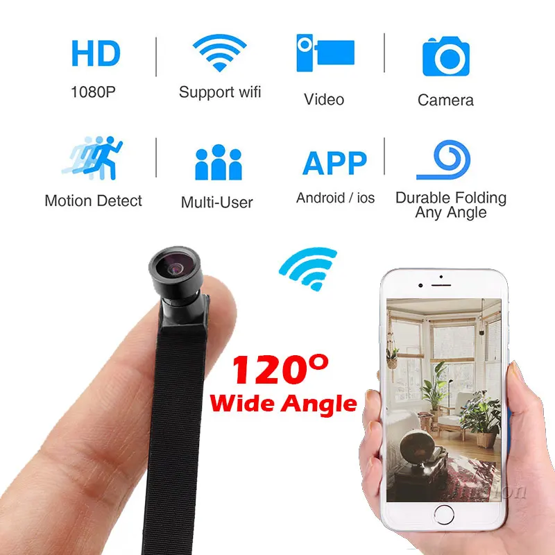 Mini Wifi Camera Smart Auto IR-Cut Night Vision HD Video Motion Sensor Secret Micro Cam IP P2P Security Home Surveillance Webcam
Mini Wifi Camera Smart Auto IR-Cut Night Vision HD Video Motion Sensor Secret Micro Cam IP P2P Security Home Surveillance Webcam