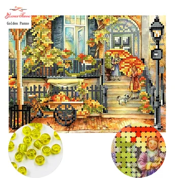 Golden Panno,Needlework DIY Cross stitch Sets For Embroidery kits Out of the door pattern Counted bead Cross-Stitching 0413
Golden Panno,Needlework DIY Cross stitch Sets For Embroidery kits Out of the door pattern Counted bead Cross-Stitching 0413