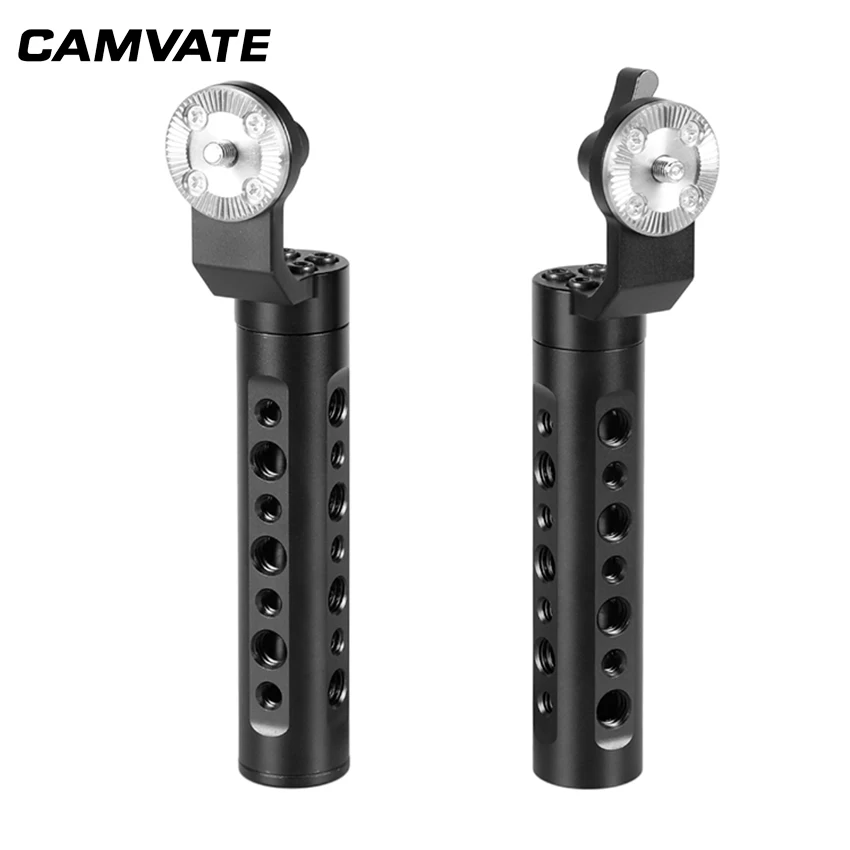 CAMVATE Aluminum Cheese Handle With ARRI Rosette M6 Thumbscrew Knob ( A Pair) C2178
CAMVATE Aluminum Cheese Handle With ARRI Rosette M6 Thumbscrew Knob ( A Pair) C2178