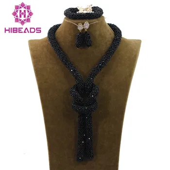 Fashion Black Crystal Rope Necklace Pendant Jewelry Set Black African Jewelry Sets Beads 2017 New Free Shipping WD925
Fashion Black Crystal Rope Necklace Pendant Jewelry Set Black African Jewelry Sets Beads 2017 New Free Shipping WD925
