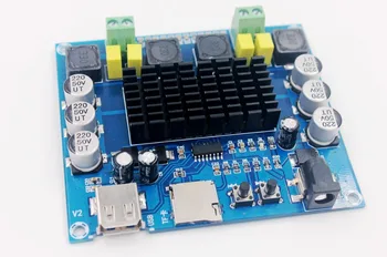 High Power TPA3116D2 Digital Amplifier Board Integrated USB TF Card decoding Decode Play 12-24V Dual Channels 50W
High Power TPA3116D2 Digital Amplifier Board Integrated USB TF Card decoding Decode Play 12-24V Dual Channels 50W
