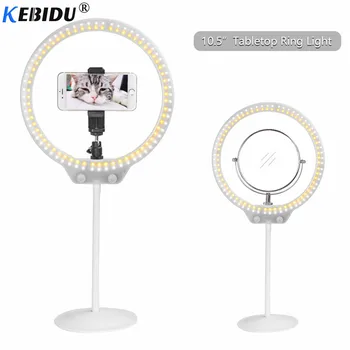 Kebidu PRO Ringlight 3200K-5500K LED Video Bi-Color Light Selfie Ring Light Lamp Beautify Fill Light With Make-up Mirror
Kebidu PRO Ringlight 3200K-5500K LED Video Bi-Color Light Selfie Ring Light Lamp Beautify Fill Light With Make-up Mirror