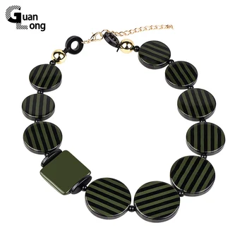 GuanLong2018 New Series Beautiful Round Striped Resin Woman Long Necklace Fashion Apparel Jewelry Necklace
GuanLong2018 New Series Beautiful Round Striped Resin Woman Long Necklace Fashion Apparel Jewelry Necklace
