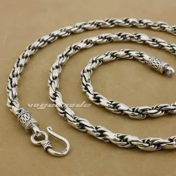 5mm 925 Sterling Silver Woven Double Link Chain Mens BIker Rocker Punk Necklace 8L001
5mm 925 Sterling Silver Woven Double Link Chain Mens BIker Rocker Punk Necklace 8L001