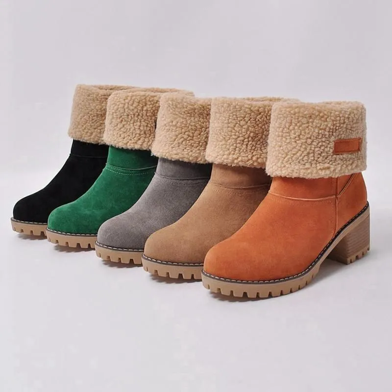 COZULMA Women Turned-over Edge Warm Plush Lining Snow Boots Shoes Lady Flock Boots Round Toe Bootie Plus Size 35-43
COZULMA Women Turned-over Edge Warm Plush Lining Snow Boots Shoes Lady Flock Boots Round Toe Bootie Plus Size 35-43