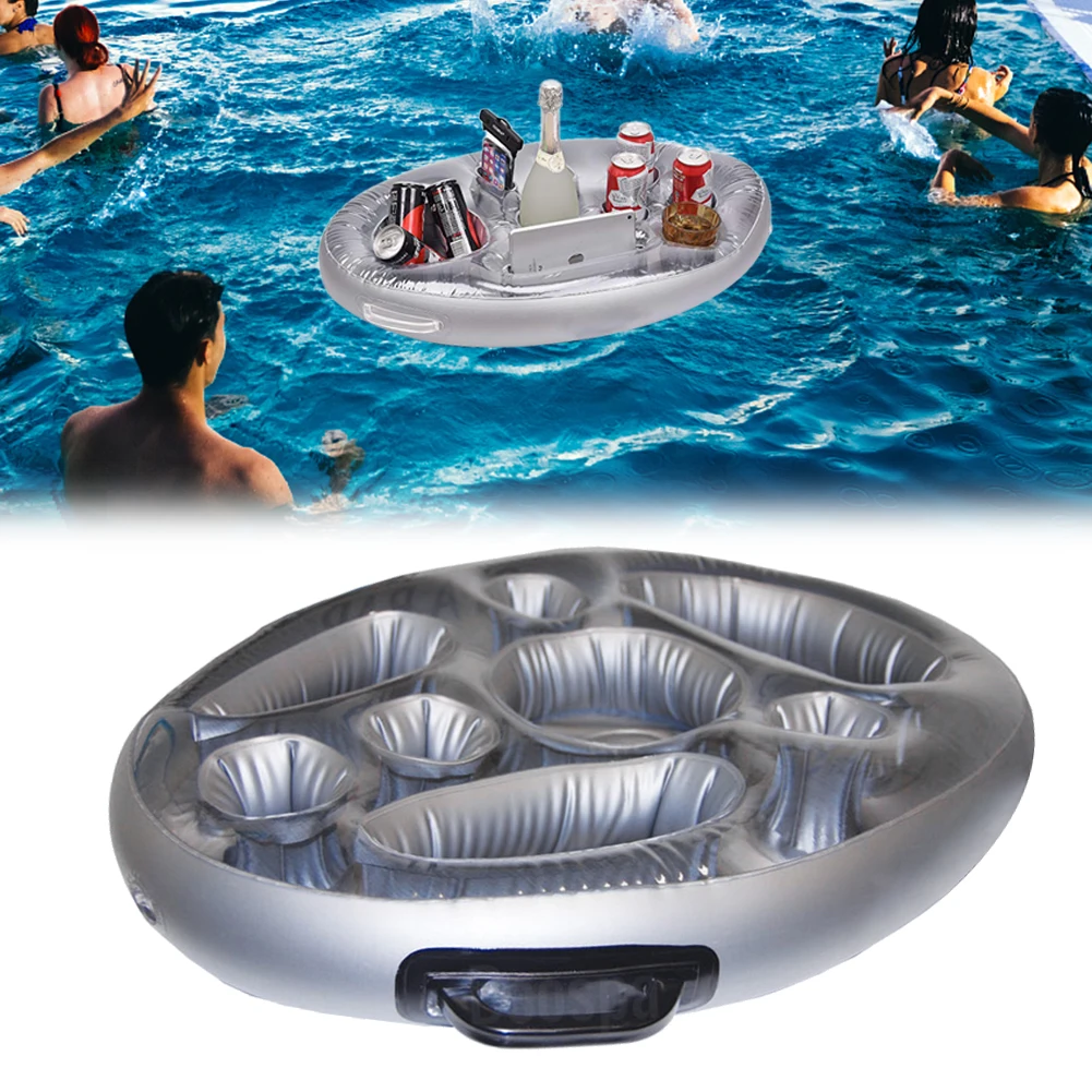 Inflatable Floating Drink Holder Large Capacity Fruit Drink Tray Float for Pool Party Beach Accessories (27.56 X 19.69 X 3.94in)
Inflatable Floating Drink Holder Large Capacity Fruit Drink Tray Float for Pool Party Beach Accessories (27.56 X 19.69 X 3.94in)