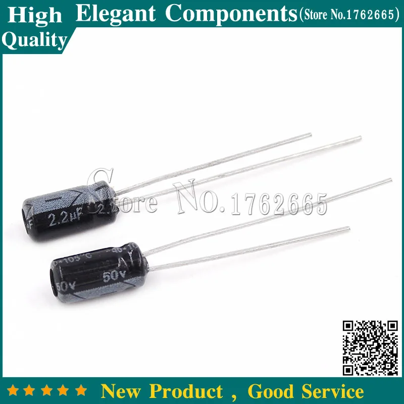 50Pcs 50V 2.2UF 50 V / 2.2 UF Aluminum Electrolytic Capacitors Size 4*7MM 2.2UF 50V Electrolytic Capacitor
50Pcs 50V 2.2UF 50 V / 2.2 UF Aluminum Electrolytic Capacitors Size 4*7MM 2.2UF 50V Electrolytic Capacitor