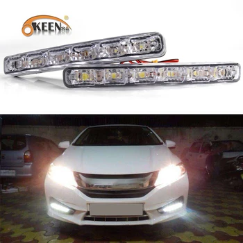 OKEEN DRL Daytime running light 2pcs headlight Front fog lamp ABS High quality DC12V New 8 led Car styling Car Daytime Lamp
OKEEN DRL Daytime running light 2pcs headlight Front fog lamp ABS High quality DC12V New 8 led Car styling Car Daytime Lamp