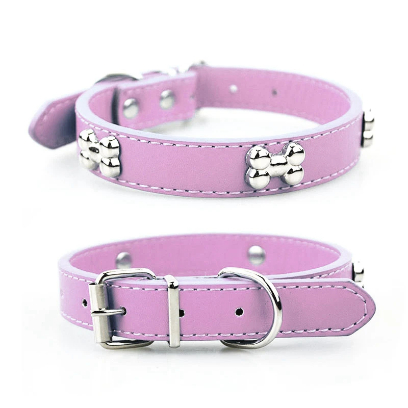 Dog Collar Dogness Leather Solid Breakaway Dog Collars For Small Dogs Puppy Leash Collars For Meium Large Dog Products (2)