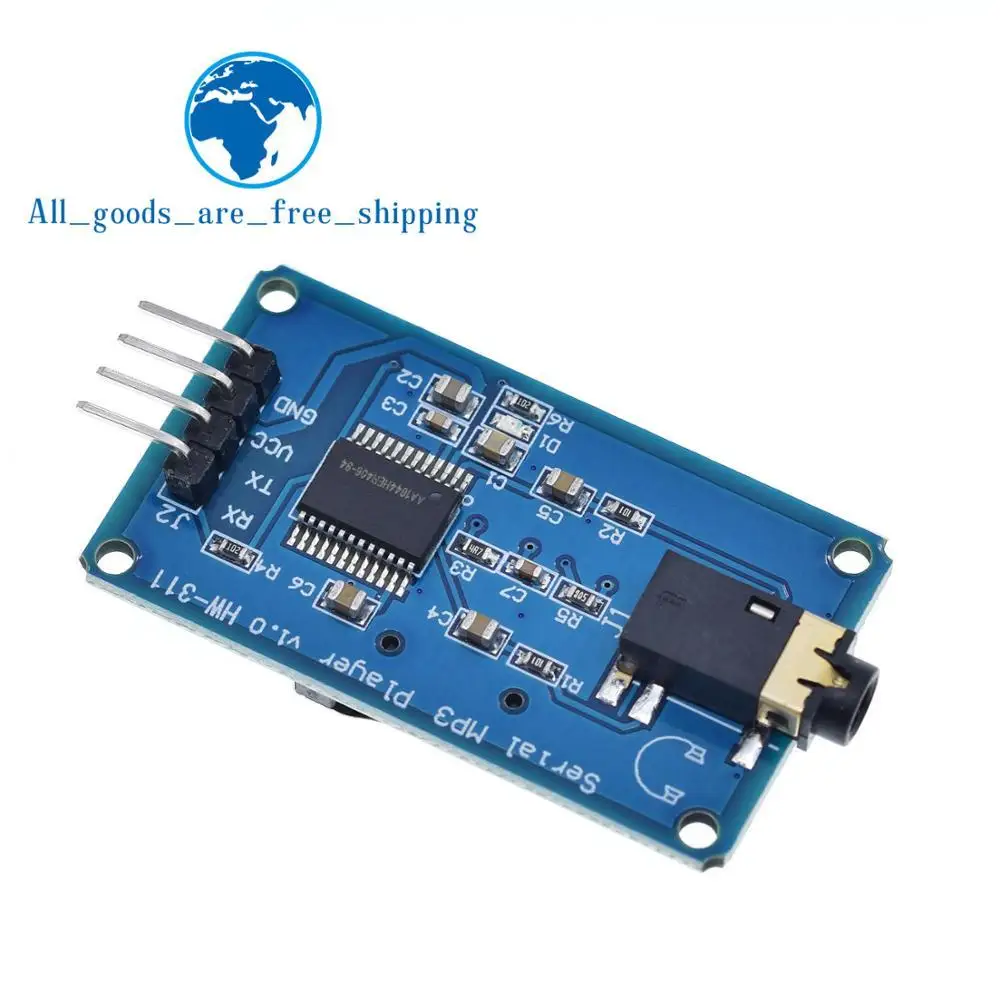 

TZT YX6300 YX5300 UART Control Serial Module MP3 Music Player Module For Arduino/AVR/ARM/PIC CF