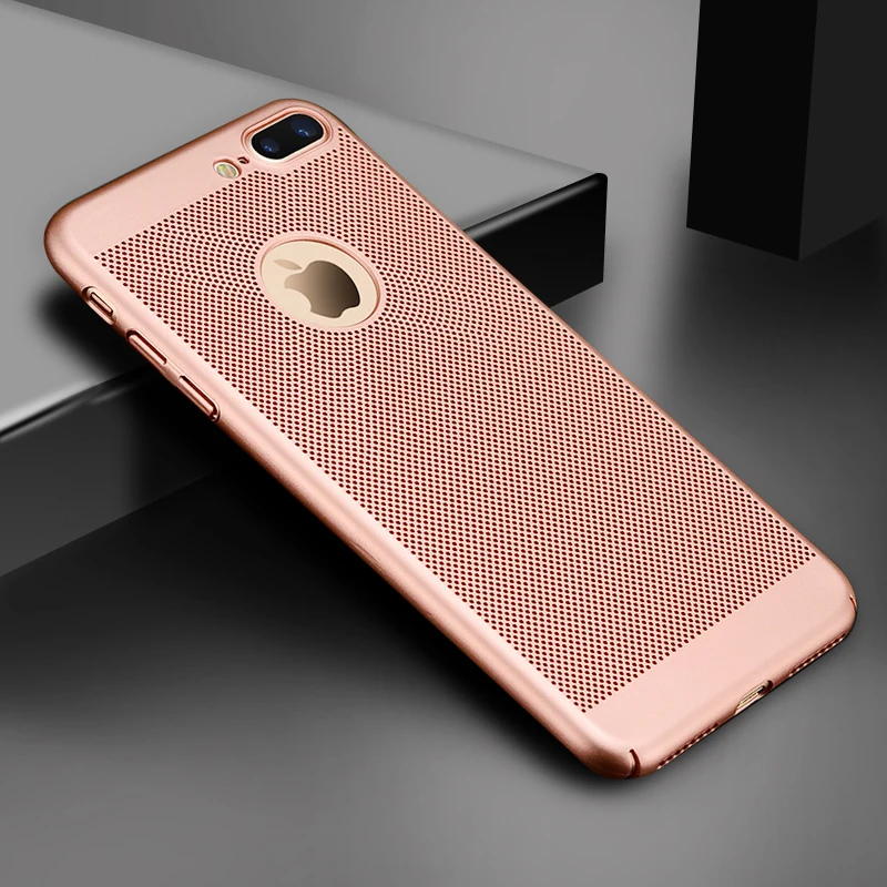 Ultra Slim Phone Case For iPhone 7 iPhone8 Plus Hollow Heat Dissipation Cases