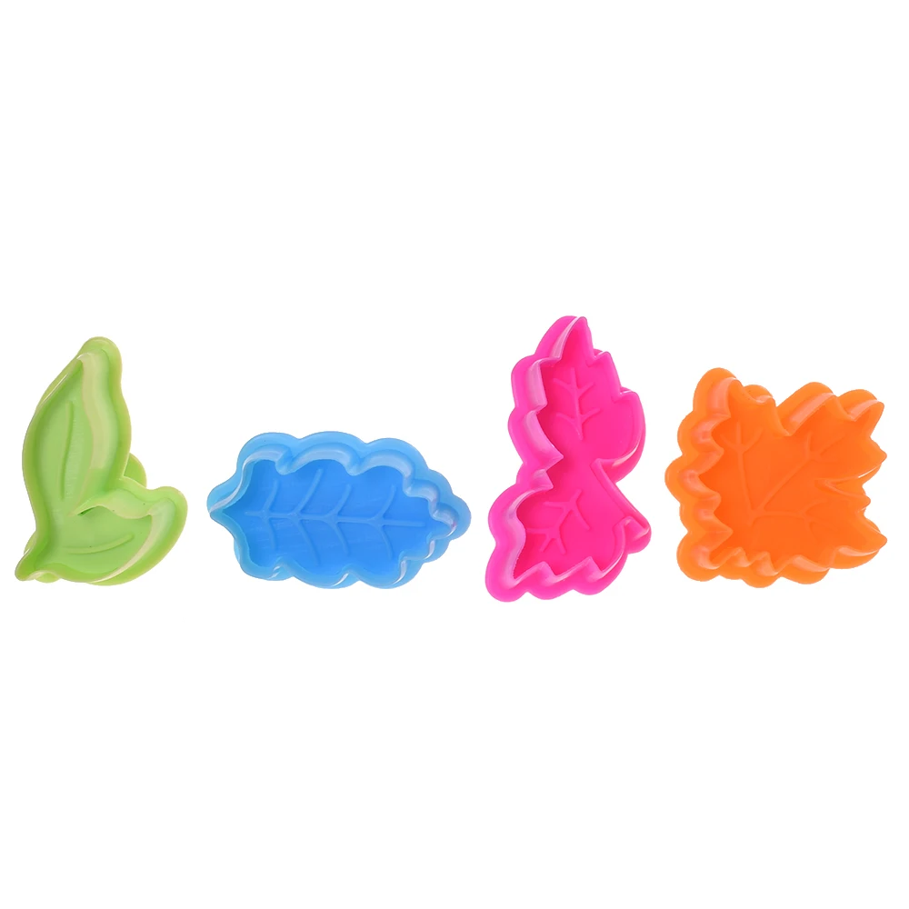 4 pcs/set 4 Kinds Of Leaf Shape Plastic Cookie Cutters Set Pastry Cake Biscuit Mold Spring Plunger Baking Pastry Mould Tools
4 pcs/set 4 Kinds Of Leaf Shape Plastic Cookie Cutters Set Pastry Cake Biscuit Mold Spring Plunger Baking Pastry Mould Tools