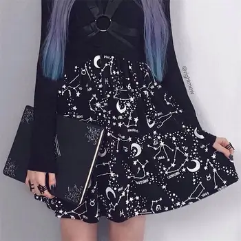 2019 Sale Saia Skirt Women's High Waist Skirt Female Street Harajuku Style River For Constellation Print A Word Short Woman
2019 Sale Saia Skirt Women's High Waist Skirt Female Street Harajuku Style River For Constellation Print A Word Short Woman