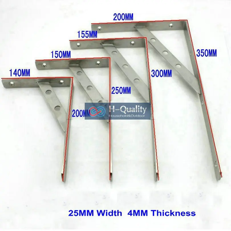 150X250MM AISI304 Stainless Steel Shelf Holder Bracket, Triangular Commodity Shelf, Wall Bracket, Shelf Supporting Frame
150X250MM AISI304 Stainless Steel Shelf Holder Bracket, Triangular Commodity Shelf, Wall Bracket, Shelf Supporting Frame