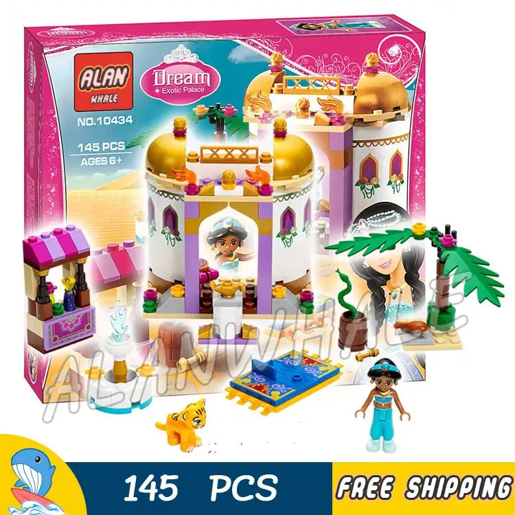 145pcs Cute Princess Series Jasmine's Exotic Palace 10434 Figure Building Blocks Friends Assemble Toys Compatible With LegoING
145pcs Cute Princess Series Jasmine's Exotic Palace 10434 Figure Building Blocks Friends Assemble Toys Compatible With LegoING