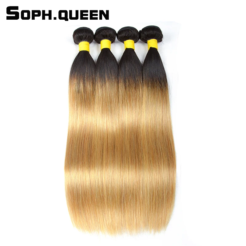 Soph queen Hair Pre-Colored T1B/27 100% Human Hair Blonde Bundles Brazilian Remy Hair Straight Wave Bundles
Soph queen Hair Pre-Colored T1B/27 100% Human Hair Blonde Bundles Brazilian Remy Hair Straight Wave Bundles