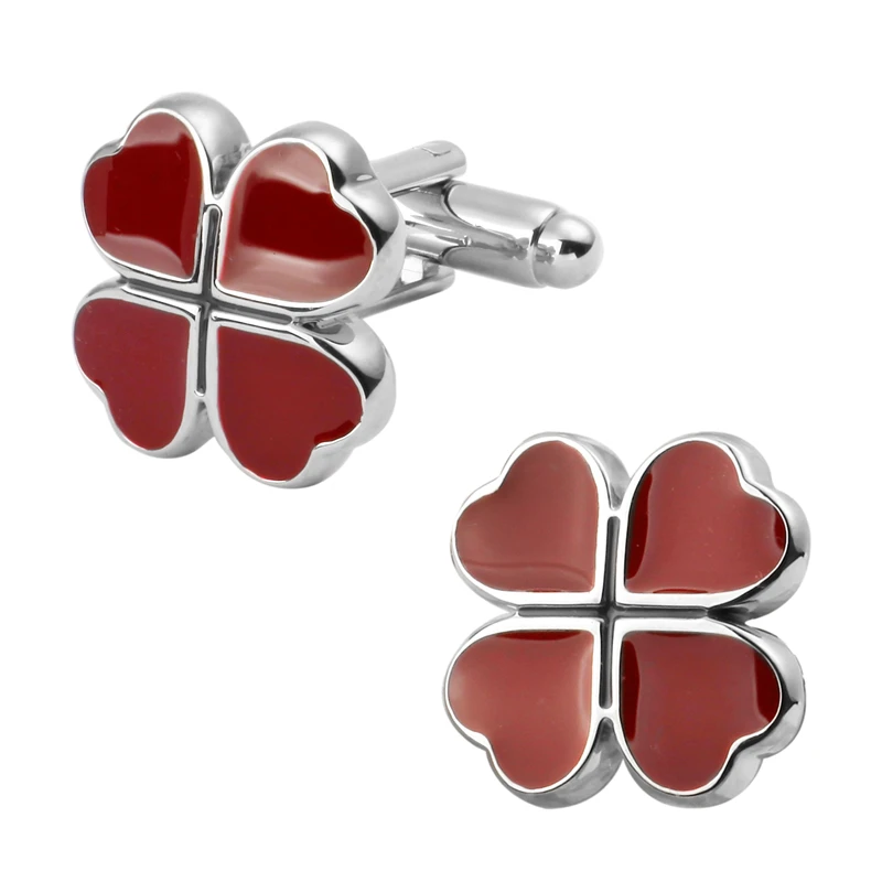 Men's shirts Cufflinks high-quality copper material Red clover Cufflinks 5 pairs of packaging for sale
Men's shirts Cufflinks high-quality copper material Red clover Cufflinks 5 pairs of packaging for sale
