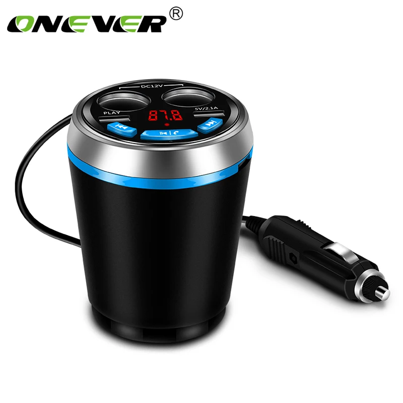 Tonsee Bluetooth Wireless FM Transmitter MP3 Player Handsfree Car Kit USB TF SD Fernbedienung