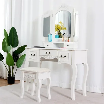 5 Drawers Folding Vintage Vanity Makeup Dressing Table Bedroom Multifunction Dresser Furniture HW59433
5 Drawers Folding Vintage Vanity Makeup Dressing Table Bedroom Multifunction Dresser Furniture HW59433