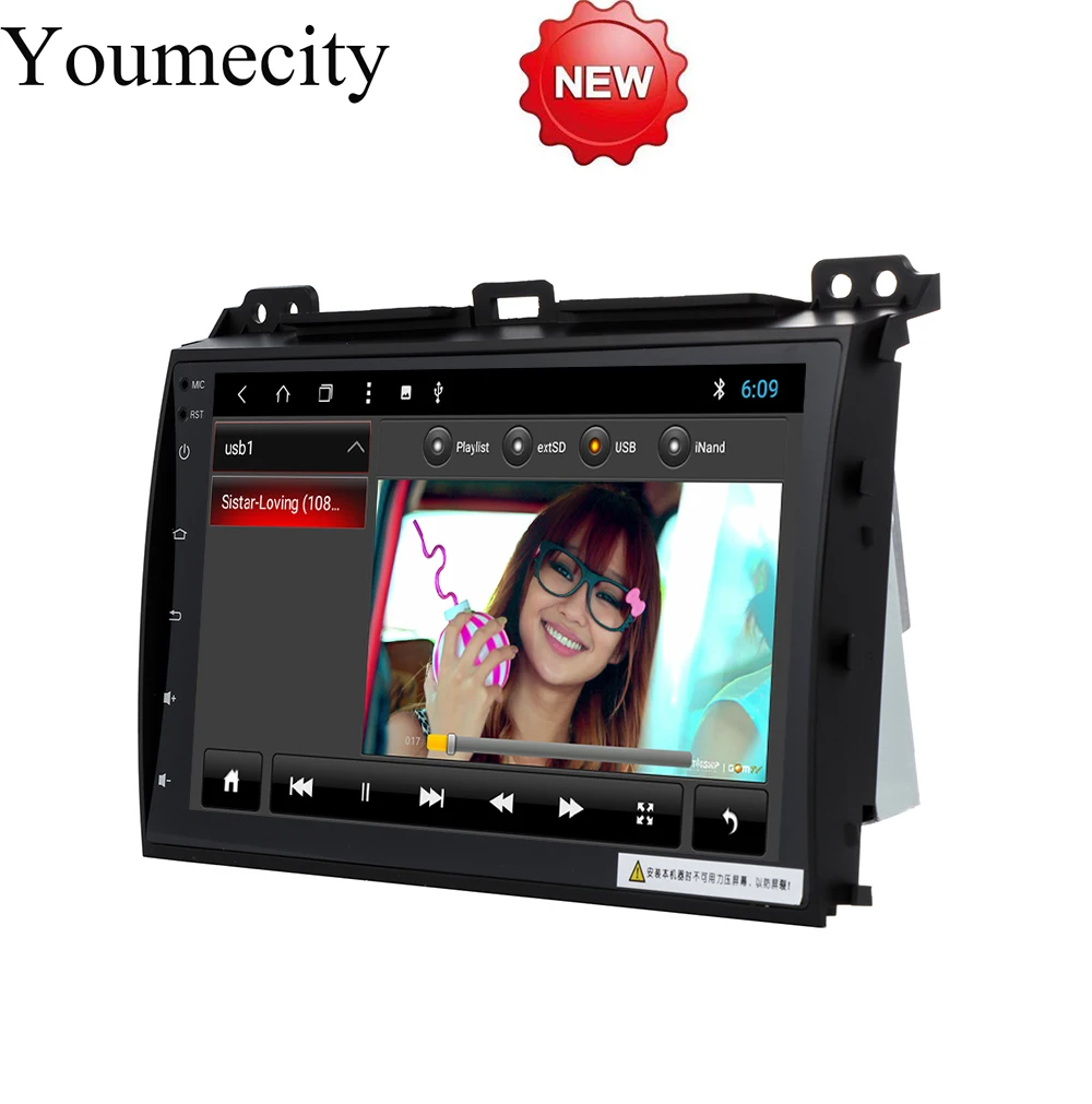 Car DVD Player for Toyota Prado 120 2004-2009 Car Radio GPS Navigation BT WIFI Map 9 inch Android 8.1 Octa 8 Core 2G RAM 32G ROM
Car DVD Player for Toyota Prado 120 2004-2009 Car Radio GPS Navigation BT WIFI Map 9 inch Android 8.1 Octa 8 Core 2G RAM 32G ROM