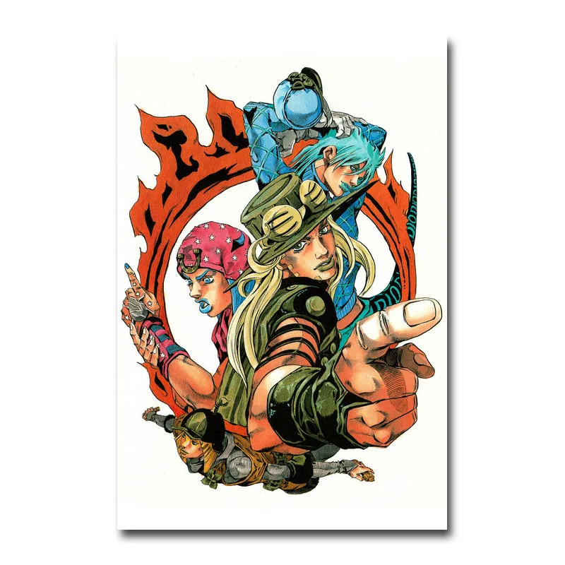 Art Silk Or Canvas Print JoJo s Bizarre Adventure Action Japan Anime Poster 13x20 24x36 inch For Room Decor Decoration-003
Art Silk Or Canvas Print JoJo s Bizarre Adventure Action Japan Anime Poster 13x20 24x36 inch For Room Decor Decoration-003