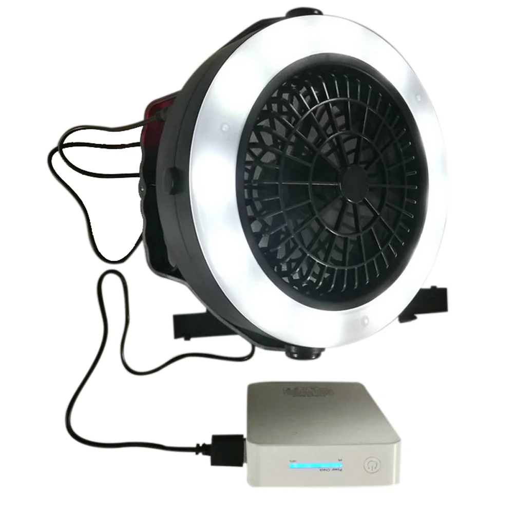 Portable 3 in 1 Rechargeable USB LED Fan Light Tent Lamp Lantern With Hook for Outdoor Camping Hiking DAG-ship
Portable 3 in 1 Rechargeable USB LED Fan Light Tent Lamp Lantern With Hook for Outdoor Camping Hiking DAG-ship