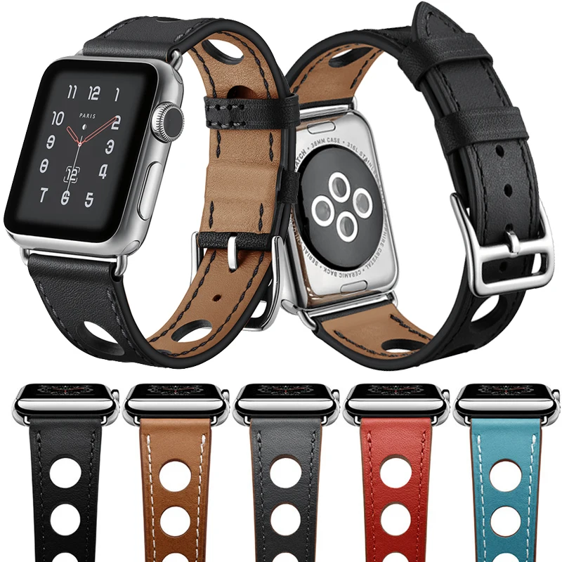 Genuine leather strap For Apple Watch 4 3 2 band 40mm 44mm 38mm 42mm iwatch serise 4/3/2/1 belt replacement clock bracelet wrist
Genuine leather strap For Apple Watch 4 3 2 band 40mm 44mm 38mm 42mm iwatch serise 4/3/2/1 belt replacement clock bracelet wrist