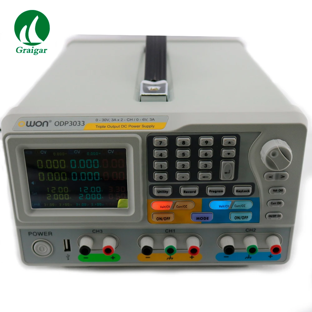 Выход Triper, программируемый источник питания постоянного тока OWON ODP3033, 3 независимых управляемых канала
Выход Triper, программируемый источник питания постоянного тока OWON ODP3033, 3 независимых управляемых канала